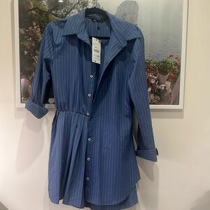 Zara button down mini dress